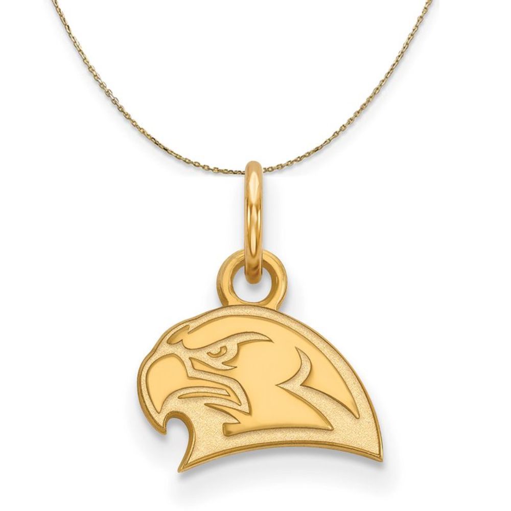 14k Yellow Gold Miami U XS (Tiny) Logo Necklace - 16 Inch